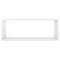 vidaXL Mensole Parete a Cubo 2 pz Bianco Lucido 60x15x23 cm Truciolato vidaXL Mensole Parete a Cubo 2 pz Bianco Lucido 60x15x23 cm Truciolato