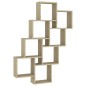 vidaXL Mensola da Parete a Cubo Rovere Sonoma 90x15x119 cm Truciolato