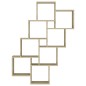 vidaXL Mensola da Parete a Cubo Rovere Sonoma 90x15x119 cm Truciolato