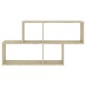 vidaXL Scaffale a Parete Rovere Sonoma 100x18x53 cm in Truciolato