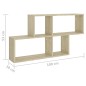 vidaXL Scaffale a Parete Rovere Sonoma 100x18x53 cm in Truciolato