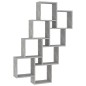 vidaXL Mensola da Parete a Cubo Grigio Cemento 90x15x119 cm Truciolato vidaXL Mensola da Parete a Cubo Grigio Cemento 90x15x119 cm Truciolato