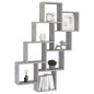 vidaXL Mensola da Parete a Cubo Grigio Cemento 90x15x119 cm Truciolato vidaXL Mensola da Parete a Cubo Grigio Cemento 90x15x119 cm Truciolato