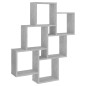 vidaXL Mensola da Parete a Cubo Grigio Cemento 78x15x93 cm Truciolato vidaXL Mensola da Parete a Cubo Grigio Cemento 78x15x93 cm Truciolato