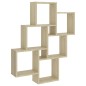 vidaXL Mensola da Parete a Cubo Rovere Sonoma 78x15x93 cm Truciolato vidaXL Mensola da Parete a Cubo Rovere Sonoma 78x15x93 cm Truciolato