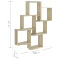 vidaXL Mensola da Parete a Cubo Rovere Sonoma 78x15x93 cm Truciolato vidaXL Mensola da Parete a Cubo Rovere Sonoma 78x15x93 cm Truciolato