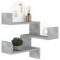 vidaXL Scaffale Angolare Parete Grigio Cemento 40x40x50 cm Truciolato vidaXL Scaffale Angolare Parete Grigio Cemento 40x40x50 cm Truciolato