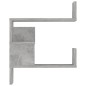 vidaXL Scaffale Angolare Parete Grigio Cemento 40x40x50 cm Truciolato vidaXL Scaffale Angolare Parete Grigio Cemento 40x40x50 cm Truciolato