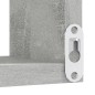 vidaXL Scaffale Angolare Parete Grigio Cemento 40x40x50 cm Truciolato vidaXL Scaffale Angolare Parete Grigio Cemento 40x40x50 cm Truciolato