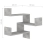 vidaXL Scaffale Angolare Parete Grigio Cemento 40x40x50 cm Truciolato vidaXL Scaffale Angolare Parete Grigio Cemento 40x40x50 cm Truciolato