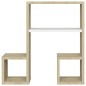 vidaXL Mensole a Muro 2pz Bianco e Sonoma 50x15x50cm Legno Multistrato vidaXL Mensole a Muro 2pz Bianco e Sonoma 50x15x50cm Legno Multistrato