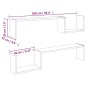 vidaXL Mensole a Muro 2 pz Rovere Sonoma 100x15x20 cm Truciolato vidaXL Mensole a Muro 2 pz Rovere Sonoma 100x15x20 cm Truciolato