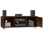 Mobile TV Rovere Fumo 120x40,5x35 cm in Legno Multistrato Mobile TV Rovere Fumo 120x40,5x35 cm in Legno Multistrato