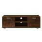 Mobile TV Rovere Fumo 120x40,5x35 cm in Legno Multistrato Mobile TV Rovere Fumo 120x40,5x35 cm in Legno Multistrato