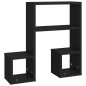 vidaXL Mensole a Muro 2 pz Nere 50x15x50 cm in Truciolato