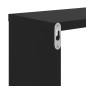 vidaXL Mensole a Muro 2 pz Nere 50x15x50 cm in Truciolato