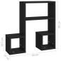 vidaXL Mensole a Muro 2 pz Nere 50x15x50 cm in Truciolato