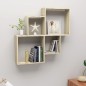 vidaXL Mensola a Cubo Rovere Sonoma 80x15x78,5cm Truciolato vidaXL Mensola a Cubo Rovere Sonoma 80x15x78,5cm Truciolato