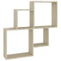 vidaXL Mensola a Cubo Rovere Sonoma 80x15x78,5cm Truciolato vidaXL Mensola a Cubo Rovere Sonoma 80x15x78,5cm Truciolato