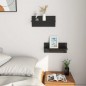 vidaXL Mensole a Muro 2 pz Nero Lucido 40x11,5x18 cm vidaXL Mensole a Muro 2 pz Nero Lucido 40x11,5x18 cm