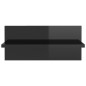 vidaXL Mensole a Muro 2 pz Nero Lucido 40x11,5x18 cm vidaXL Mensole a Muro 2 pz Nero Lucido 40x11,5x18 cm