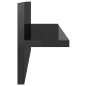 vidaXL Mensole a Muro 2 pz Nero Lucido 40x11,5x18 cm vidaXL Mensole a Muro 2 pz Nero Lucido 40x11,5x18 cm