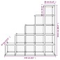 Organizzatore Portaoggetti con 15 Cubi Trasparenti in PP Organizzatore Portaoggetti con 15 Cubi Trasparenti in PP