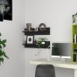 vidaXL Mensole a Muro 2 pz Nere 80x11,5x18 cm in Truciolato vidaXL Mensole a Muro 2 pz Nere 80x11,5x18 cm in Truciolato