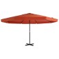 Ombrellone da Esterni con Palo in Alluminio 500 cm Terracotta Ombrellone da Esterni con Palo in Alluminio 500 cm Terracotta