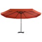 Ombrellone da Esterni con Palo in Alluminio 500 cm Terracotta Ombrellone da Esterni con Palo in Alluminio 500 cm Terracotta
