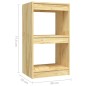 vidaXL Libreria 40x30x71,5 cm in Legno Massello di Pino vidaXL Libreria 40x30x71,5 cm in Legno Massello di Pino