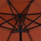 Ombrellone da Esterni con Palo in Alluminio 500 cm Terracotta Ombrellone da Esterni con Palo in Alluminio 500 cm Terracotta