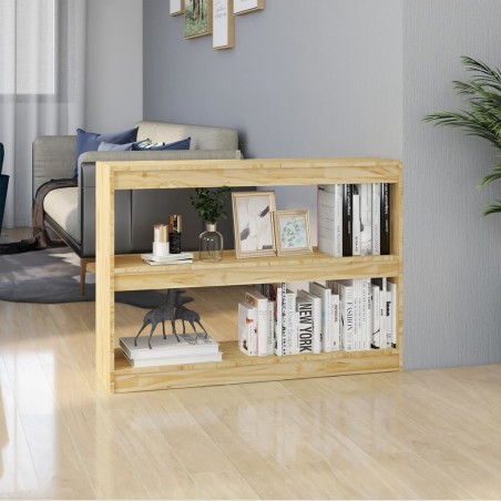 vidaXL Libreria/Divisorio 100x30x71,5 cm in Legno Massello di Pino