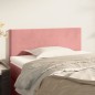 Testiera Rosa 80x5x78/88 cm in Velluto Testiera Rosa 80x5x78/88 cm in Velluto