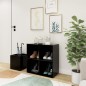 vidaXL Scarpiera da Ingresso Nera 105x35,5x70 cm in Truciolato vidaXL Scarpiera da Ingresso Nera 105x35,5x70 cm in Truciolato