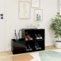 vidaXL Scarpiera Ingresso Nero Lucido 105x35,5x70cm Legno Multistrato vidaXL Scarpiera Ingresso Nero Lucido 105x35,5x70cm Legno Multistrato