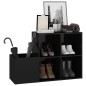 vidaXL Scarpiera Ingresso Nero Lucido 105x35,5x70cm Legno Multistrato vidaXL Scarpiera Ingresso Nero Lucido 105x35,5x70cm Legno Multistrato