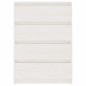 vidaXL Credenza Bianca 60x36x84 cm in Legno Massello di Pino vidaXL Credenza Bianca 60x36x84 cm in Legno Massello di Pino