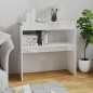 vidaXL Tavolo Consolle Bianco Lucido 80x30x80 cm in Truciolato vidaXL Tavolo Consolle Bianco Lucido 80x30x80 cm in Truciolato