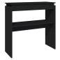 vidaXL Tavolo Consolle Nero 80x30x80 cm in Truciolato vidaXL Tavolo Consolle Nero 80x30x80 cm in Truciolato