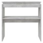 vidaXL Tavolo Consolle Grigio Cemento 80x30x80 cm in Truciolato vidaXL Tavolo Consolle Grigio Cemento 80x30x80 cm in Truciolato