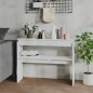 vidaXL Tavolo Consolle Bianco Lucido 102x30x80 cm in Truciolato vidaXL Tavolo Consolle Bianco Lucido 102x30x80 cm in Truciolato