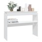 vidaXL Tavolo Consolle Bianco Lucido 102x30x80 cm in Truciolato vidaXL Tavolo Consolle Bianco Lucido 102x30x80 cm in Truciolato
