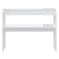 vidaXL Tavolo Consolle Bianco Lucido 102x30x80 cm in Truciolato vidaXL Tavolo Consolle Bianco Lucido 102x30x80 cm in Truciolato