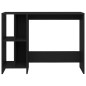 vidaXL Scrivania Nero 102,5x35x75 cm in Truciolato