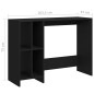 vidaXL Scrivania Nero 102,5x35x75 cm in Truciolato