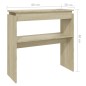 vidaXL Tavolo Consolle Rovere Sonoma 80x30x80 cm in Truciolato vidaXL Tavolo Consolle Rovere Sonoma 80x30x80 cm in Truciolato