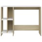 vidaXL Scrivania Bianco Rovere Sonoma 102,5x35x75 cm in Truciolato vidaXL Scrivania Bianco Rovere Sonoma 102,5x35x75 cm in Truciolato