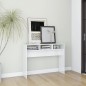 vidaXL Tavolo Consolle Bianco Lucido 105x30x80 cm in Truciolato vidaXL Tavolo Consolle Bianco Lucido 105x30x80 cm in Truciolato