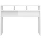 vidaXL Tavolo Consolle Bianco Lucido 105x30x80 cm in Truciolato vidaXL Tavolo Consolle Bianco Lucido 105x30x80 cm in Truciolato